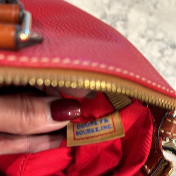 Dooney & Burke tailored red satchel. - Picture 15 of 15